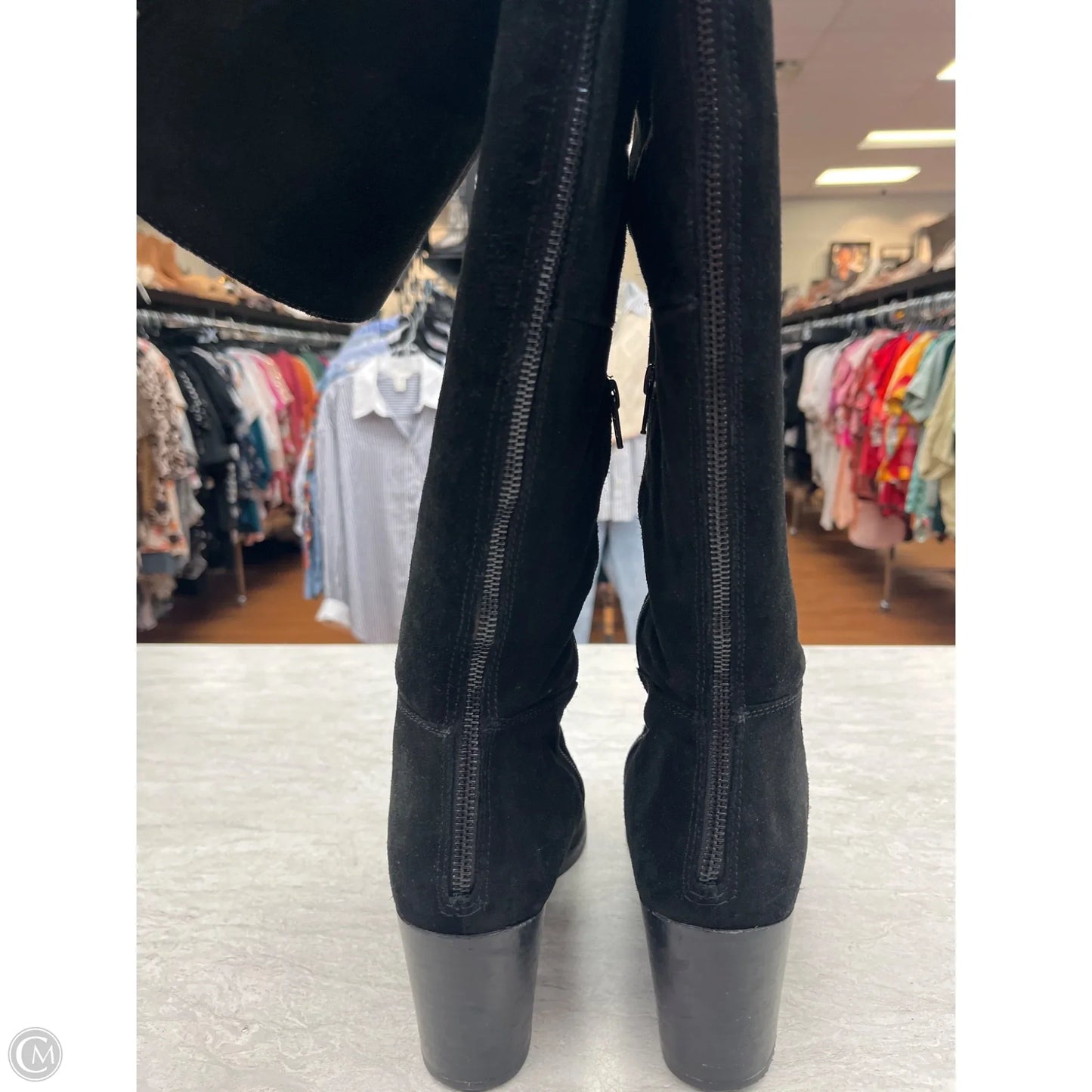 Boots Knee Heels By Steve Madden In Black, Size: 11