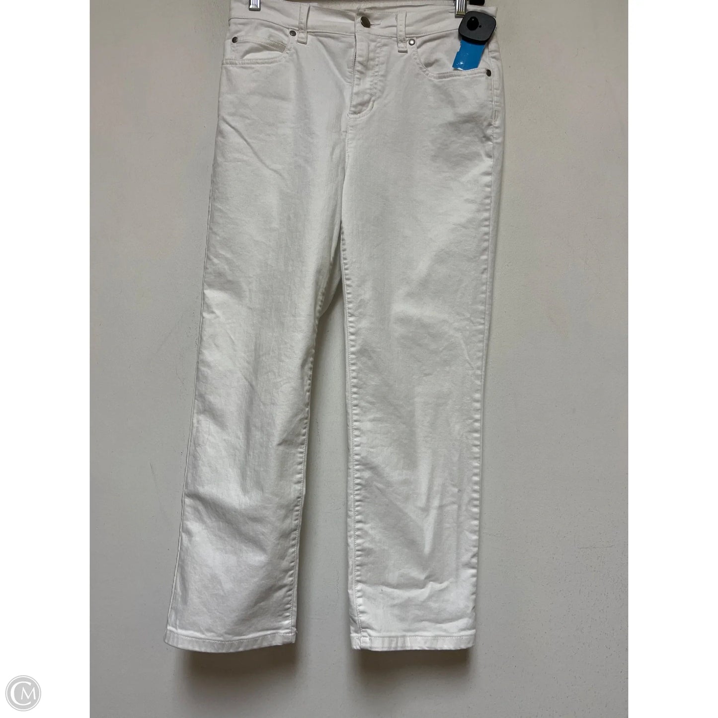 Jeans Straight By Eileen Fisher In White Denim, Size: 2