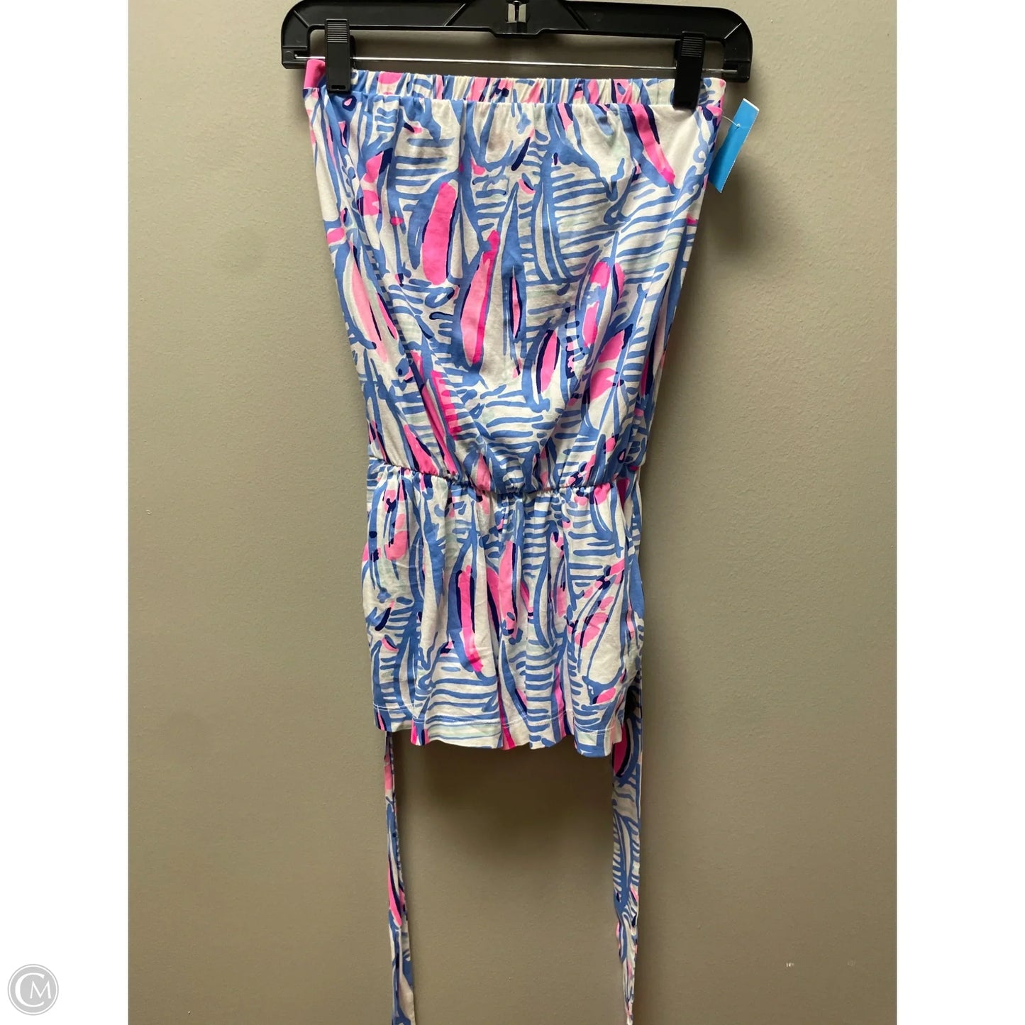 Romper Designer By Lilly Pulitzer In Blue & Pink, Size: Xxs