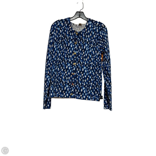 Cardigan Designer By Lilly Pulitzer In Blue & White, Size: S