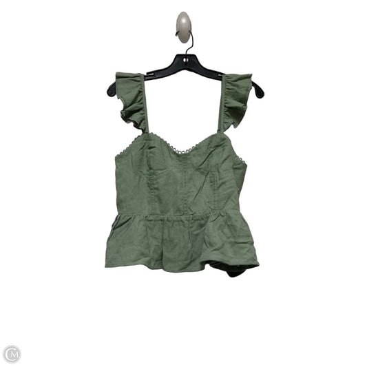 Top Sleeveless By Mi Ami In Green, Size: L