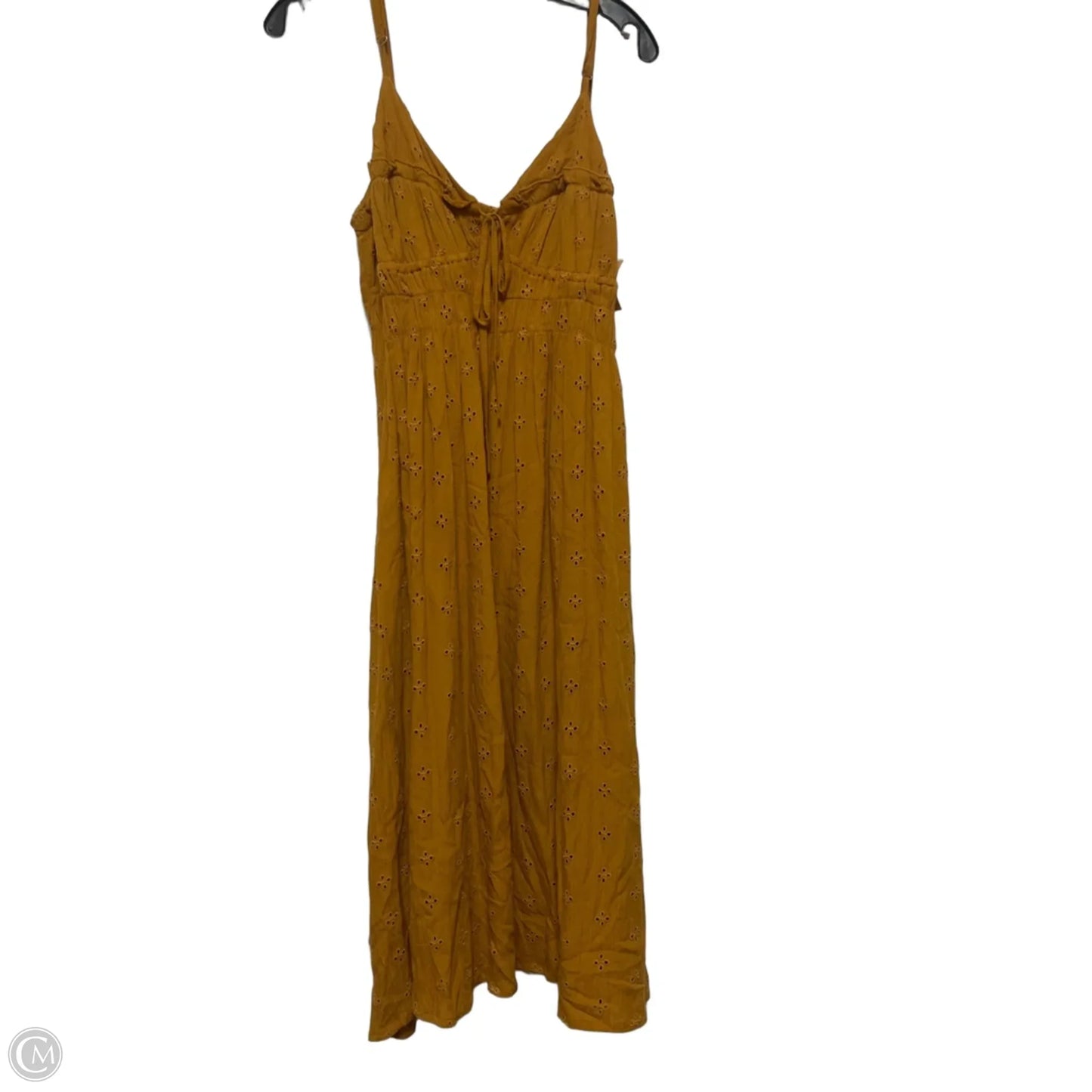 Dress Casual Midi By Earthbound In Brown, Size: M