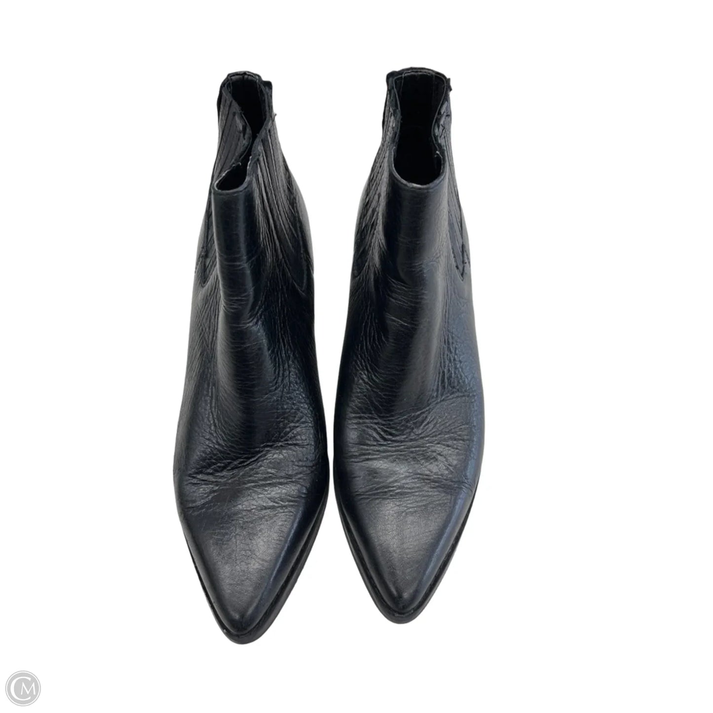 Boots Ankle Heels By Calvin Klein In Black, Size: 7.5