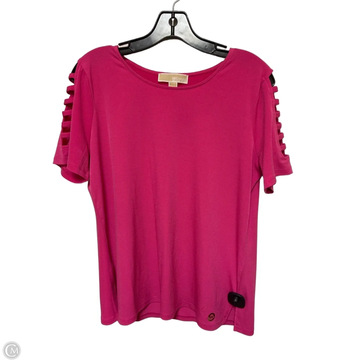 Top Short Sleeve By Michael By Michael Kors In Pink, Size: L