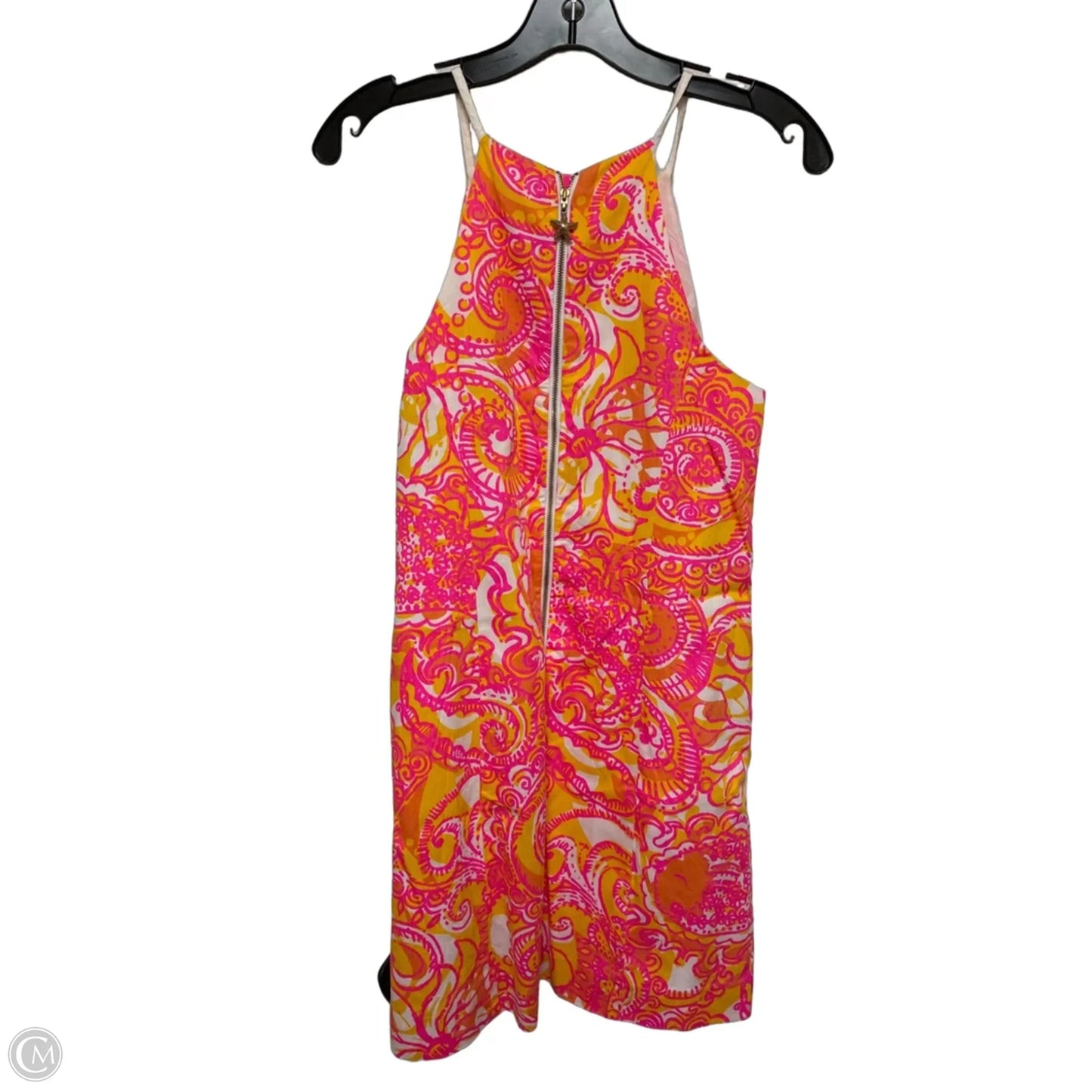 Dress Designer By Lilly Pulitzer In Orange & Pink, Size: S
