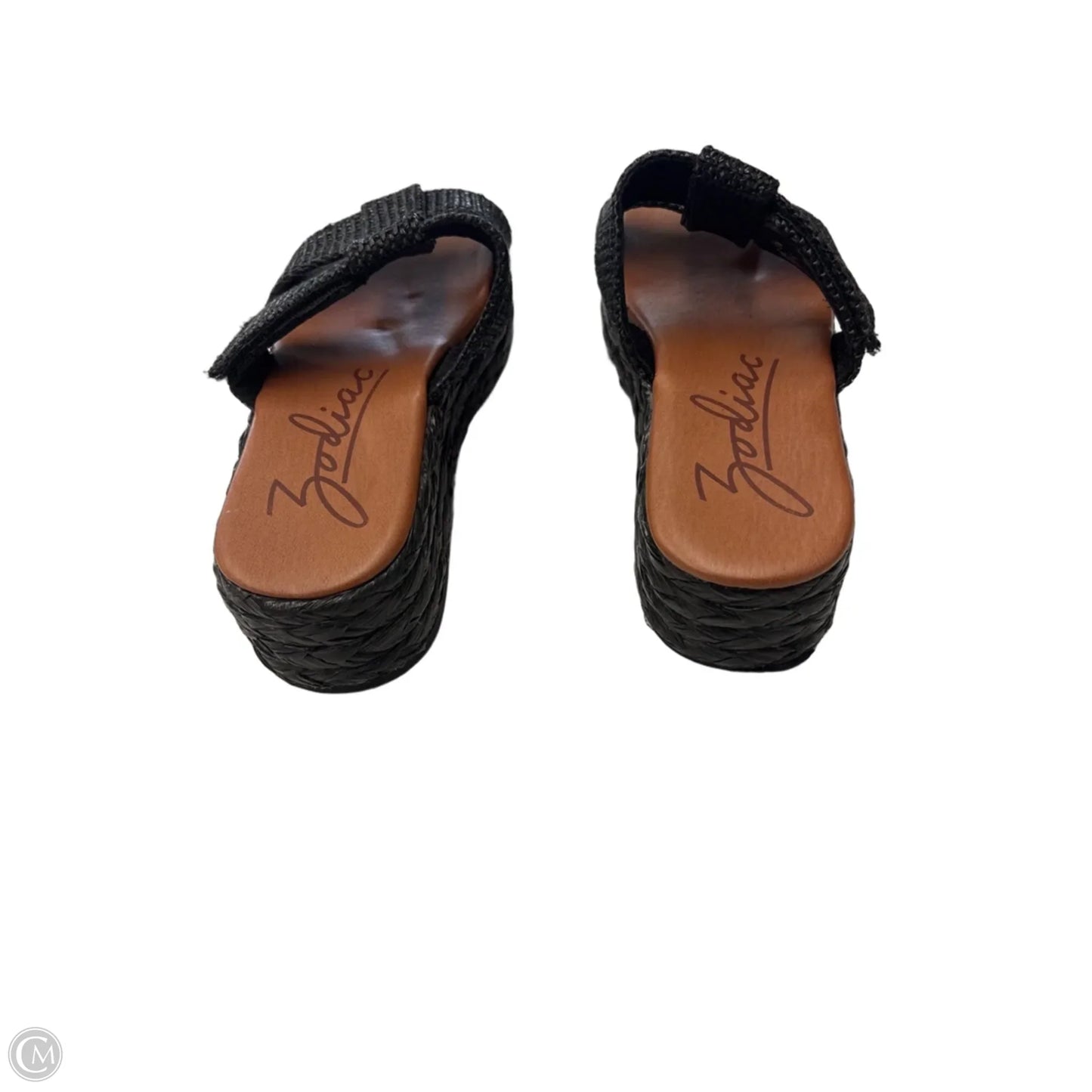Sandals Heels Platform By Zodiac In Black, Size: 10