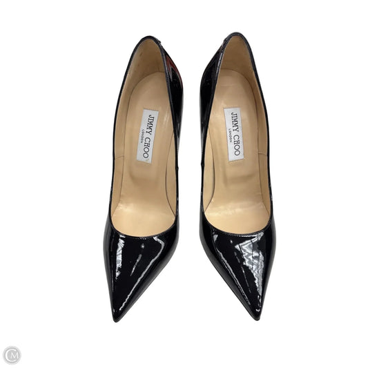 Shoes Luxury Designer By Jimmy Choo In Black, Size: 9.5