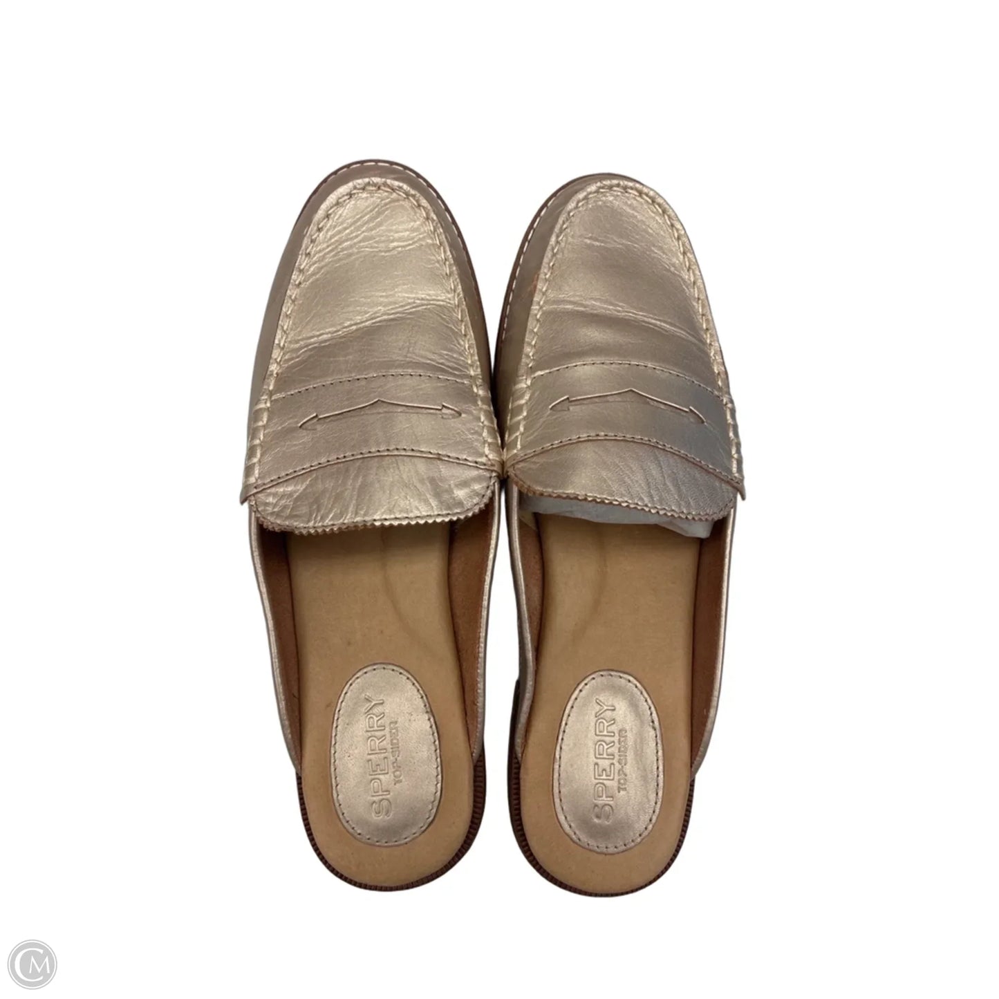 Shoes Flats By Sperry In Gold, Size: 9.5