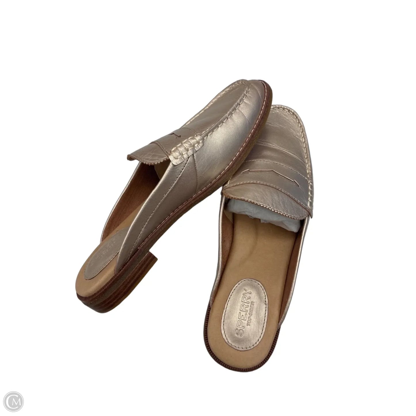 Shoes Flats By Sperry In Gold, Size: 9.5