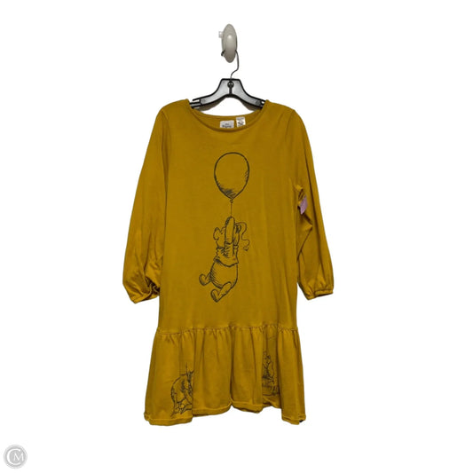 Dress Casual Short By Disney In Yellow, Size: M