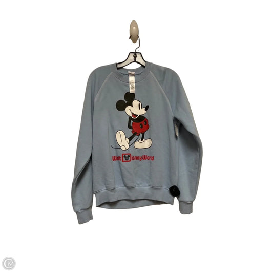 Sweatshirt Crewneck By Disney In Blue, Size: S