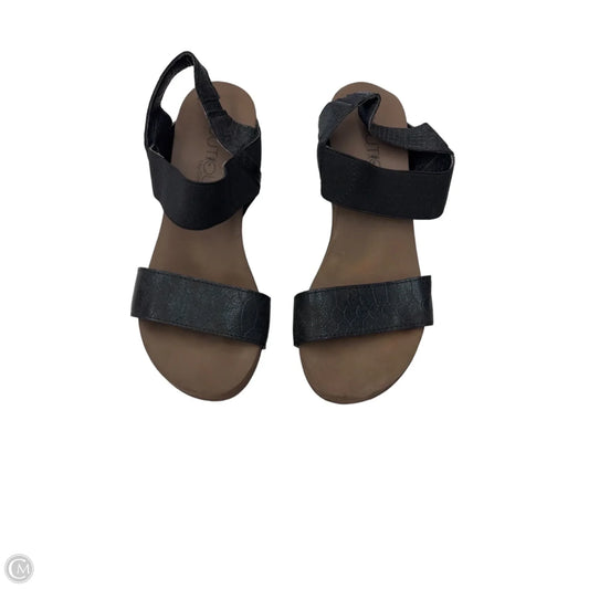 Sandals Heels Wedge By Corkys In Black, Size: 8