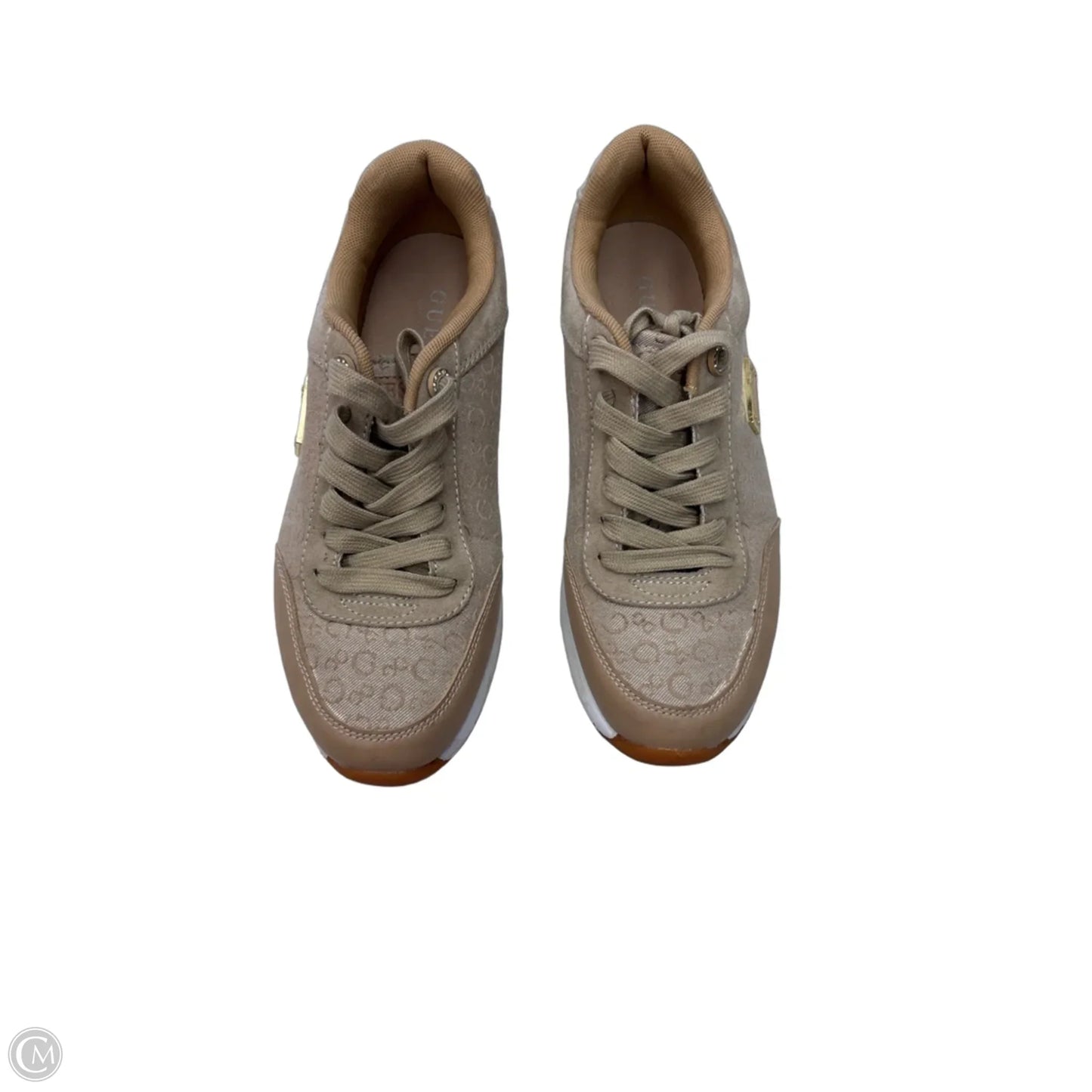 Shoes Sneakers By Guess In Tan, Size: 8.5