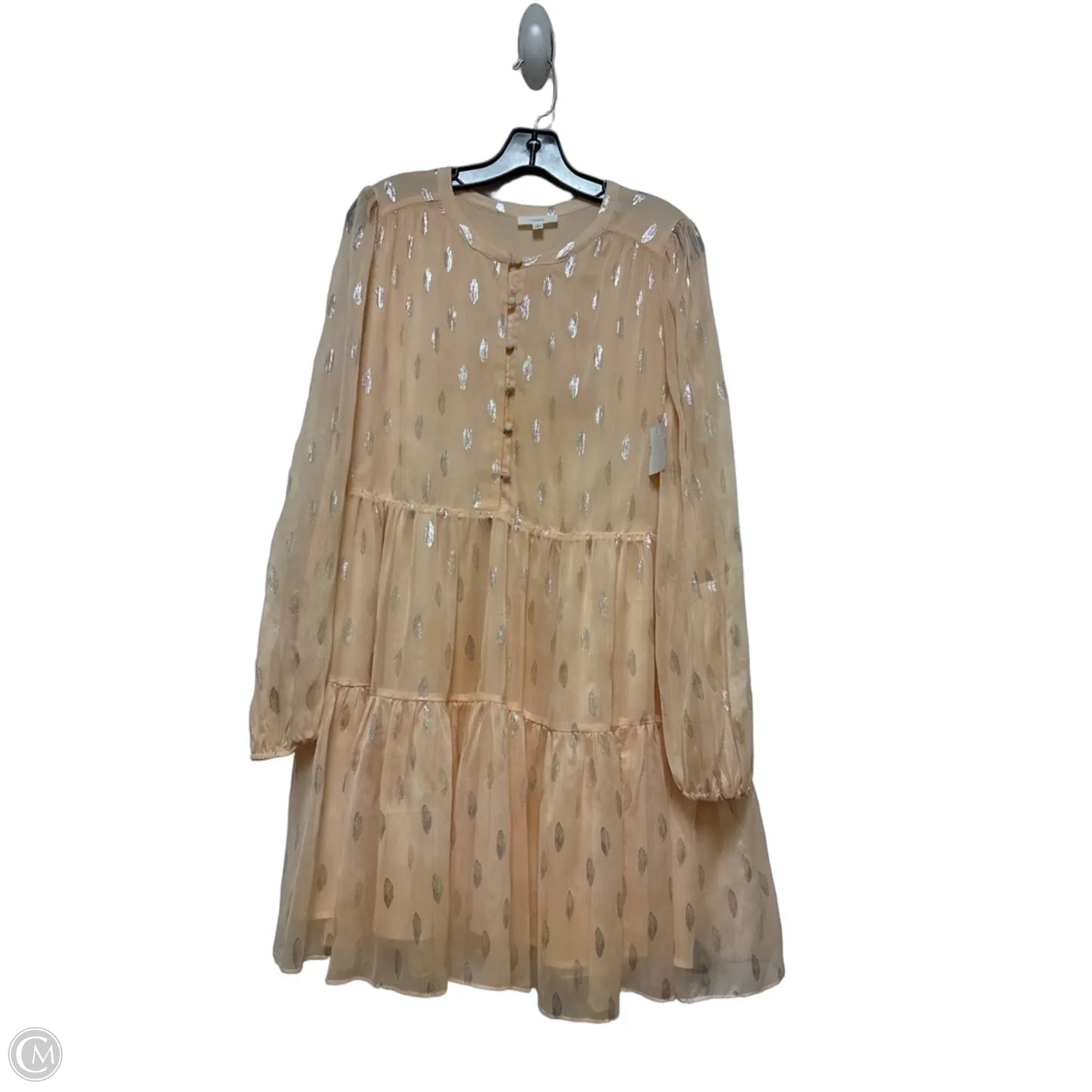Dress Casual Short By A Loves A In Orange & Silver, Size: L