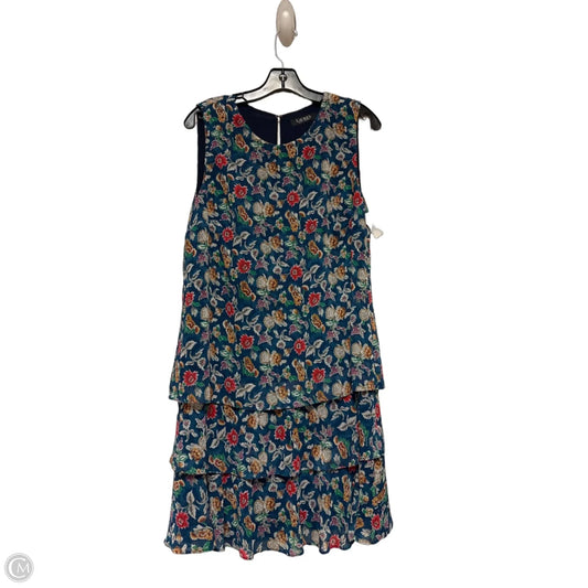 Dress Casual Short By Lauren By Ralph Lauren In Floral Print, Size: M