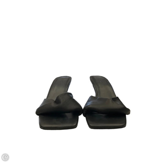 Sandals Heels Kitten By Banana Republic In Black, Size: 9