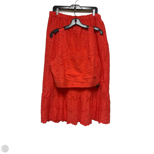 Skirt Set 2pc By Calypso St Barth In Red, Size: 16