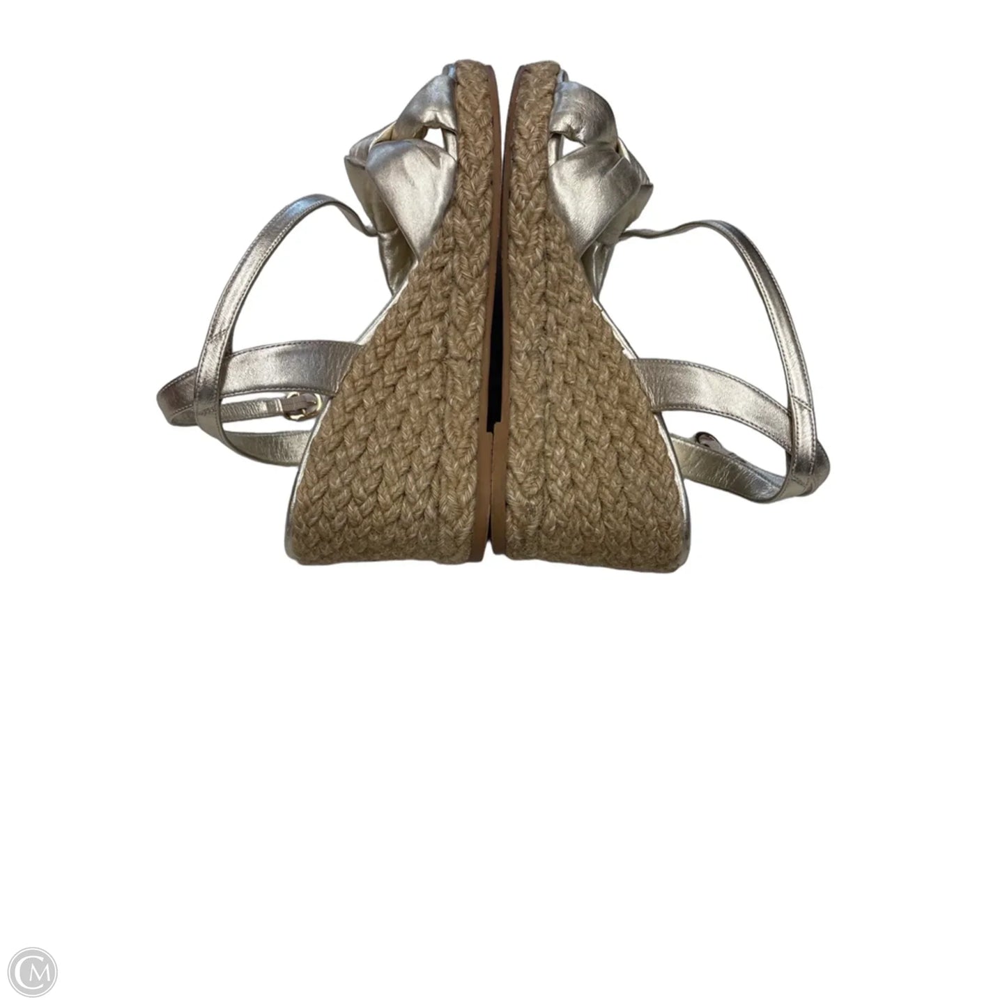 Sandals Designer By Stuart Weitzman In Gold, Size: 9.5