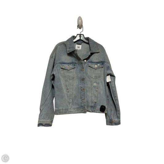 Jacket Denim By Ymi In Blue Denim, Size: L