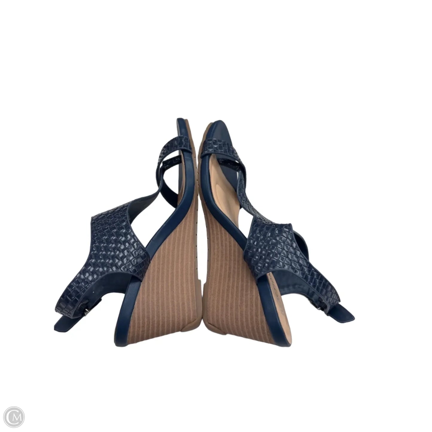 Sandals Heels Wedge By Kenneth Cole Reaction In Blue, Size: 7.5