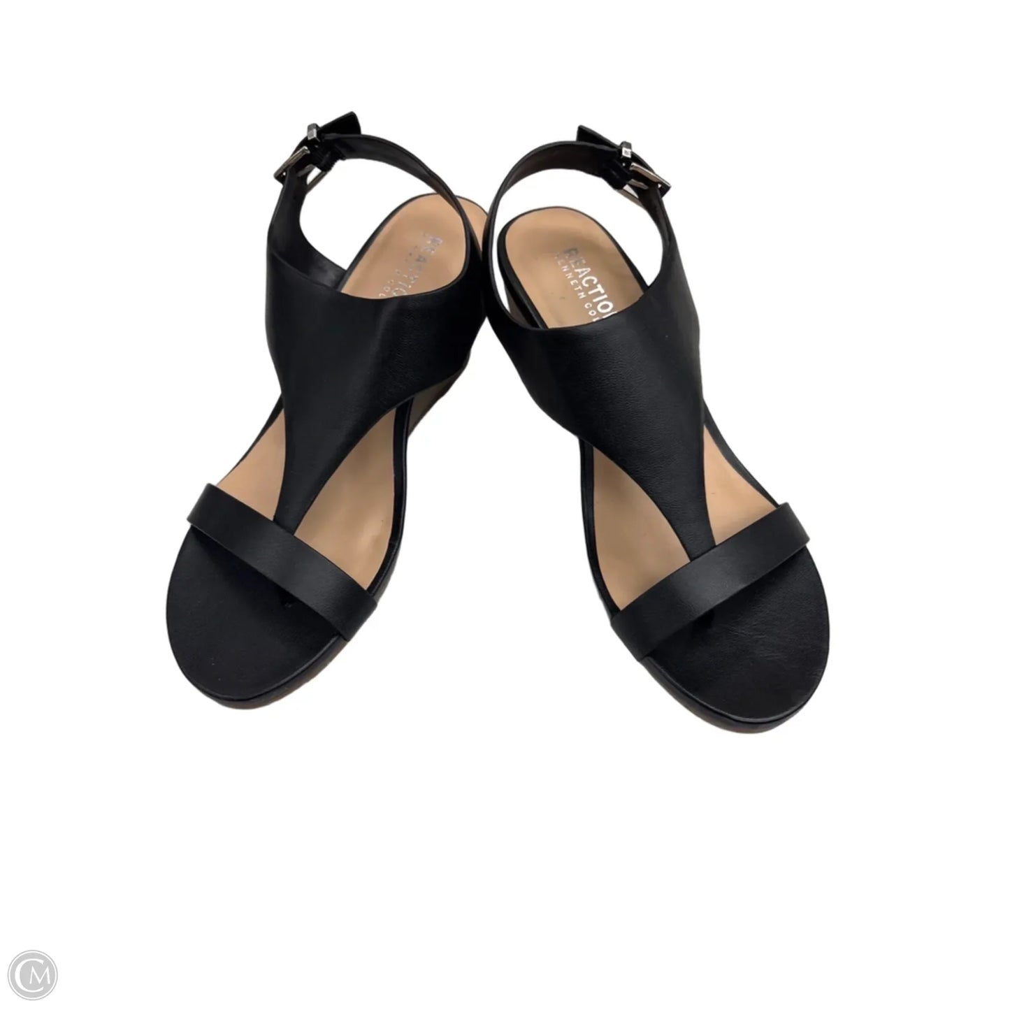 Sandals Heels Wedge By Kenneth Cole Reaction In Black, Size: 7.5