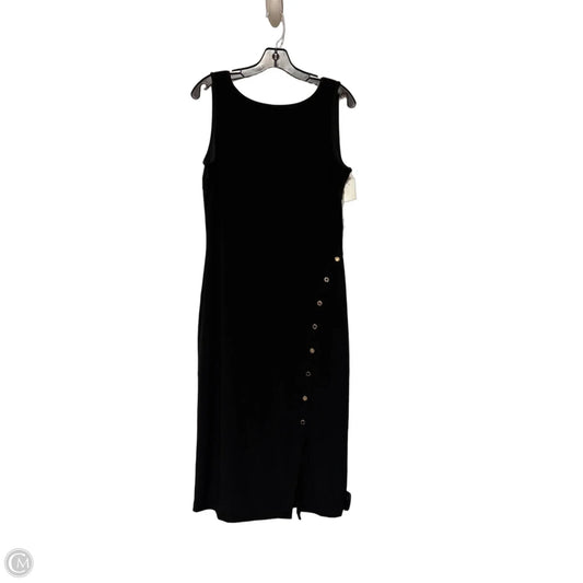 Dress Casual Midi By White House Black Market In Black, Size: M