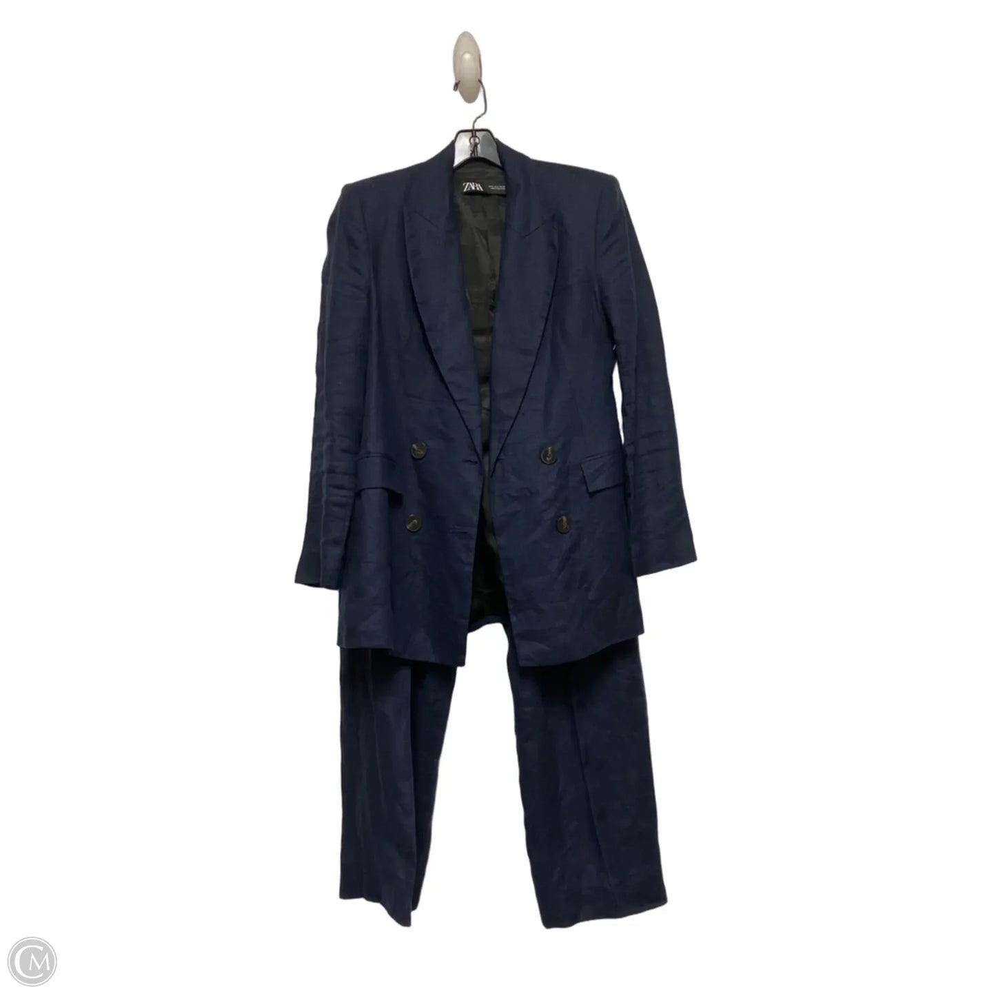 Pants Suit 2pc By Zara In Blue, Size: 6