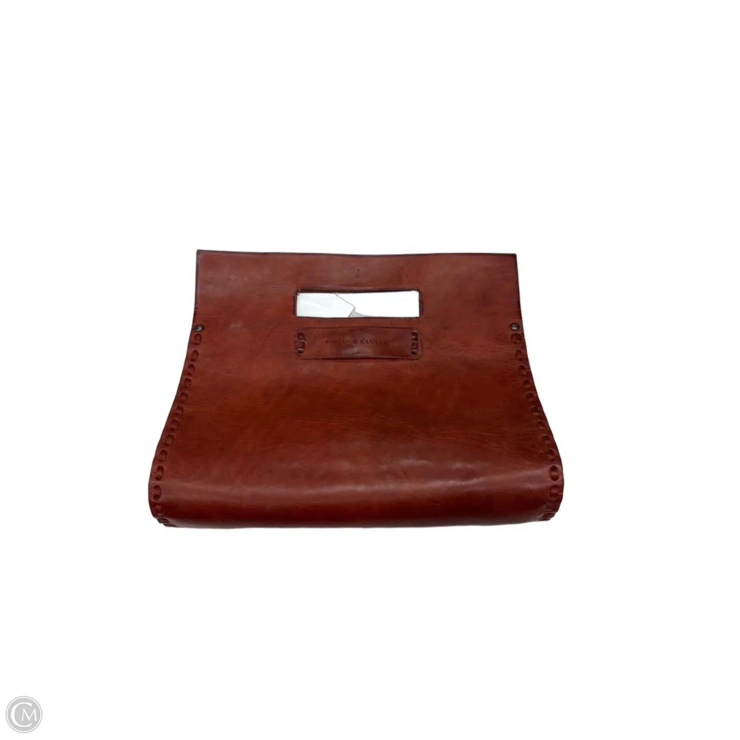 Clutch Leather By Clothes Mentor, Size: Medium