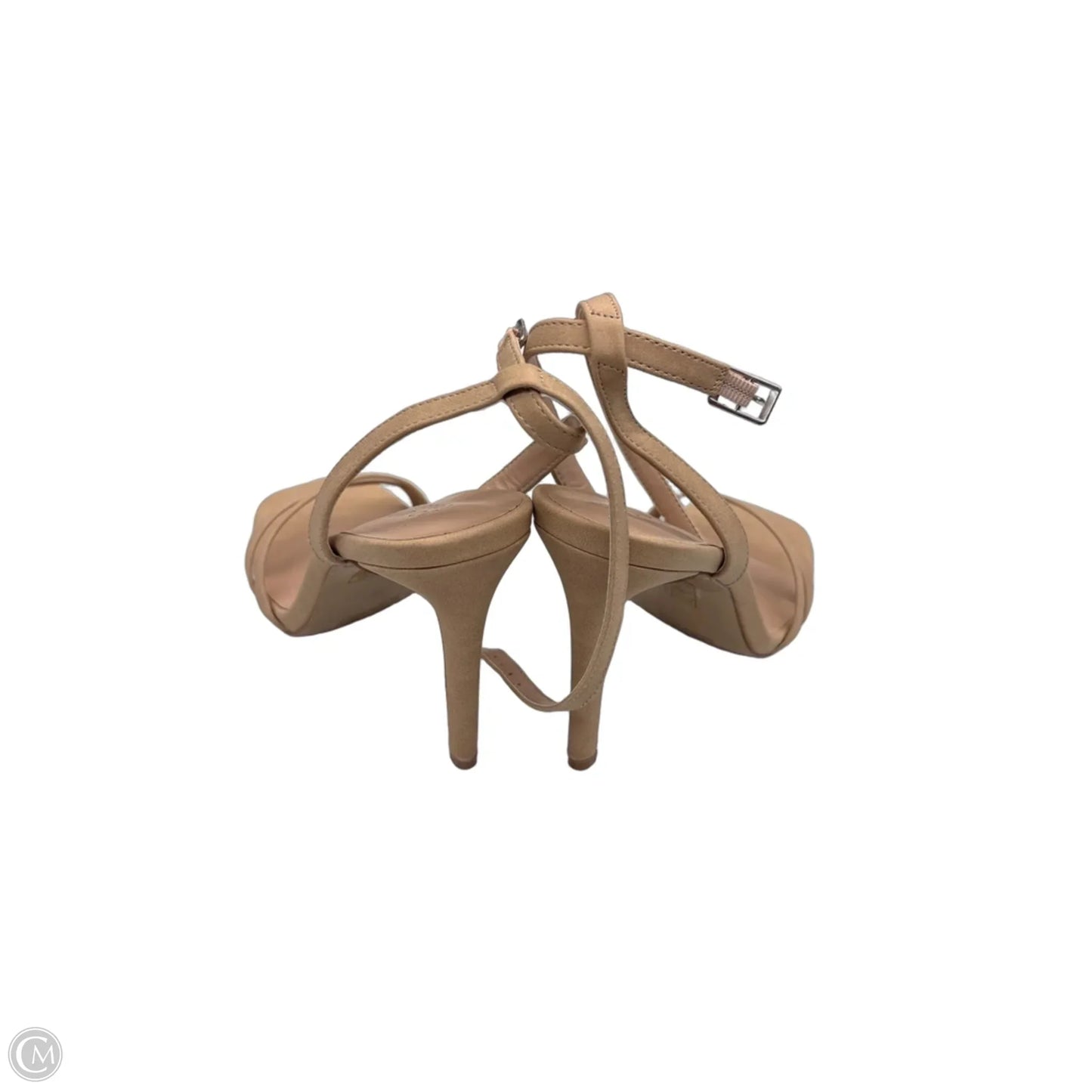 Sandals Heels Stiletto By Journee In Tan, Size: 8.5