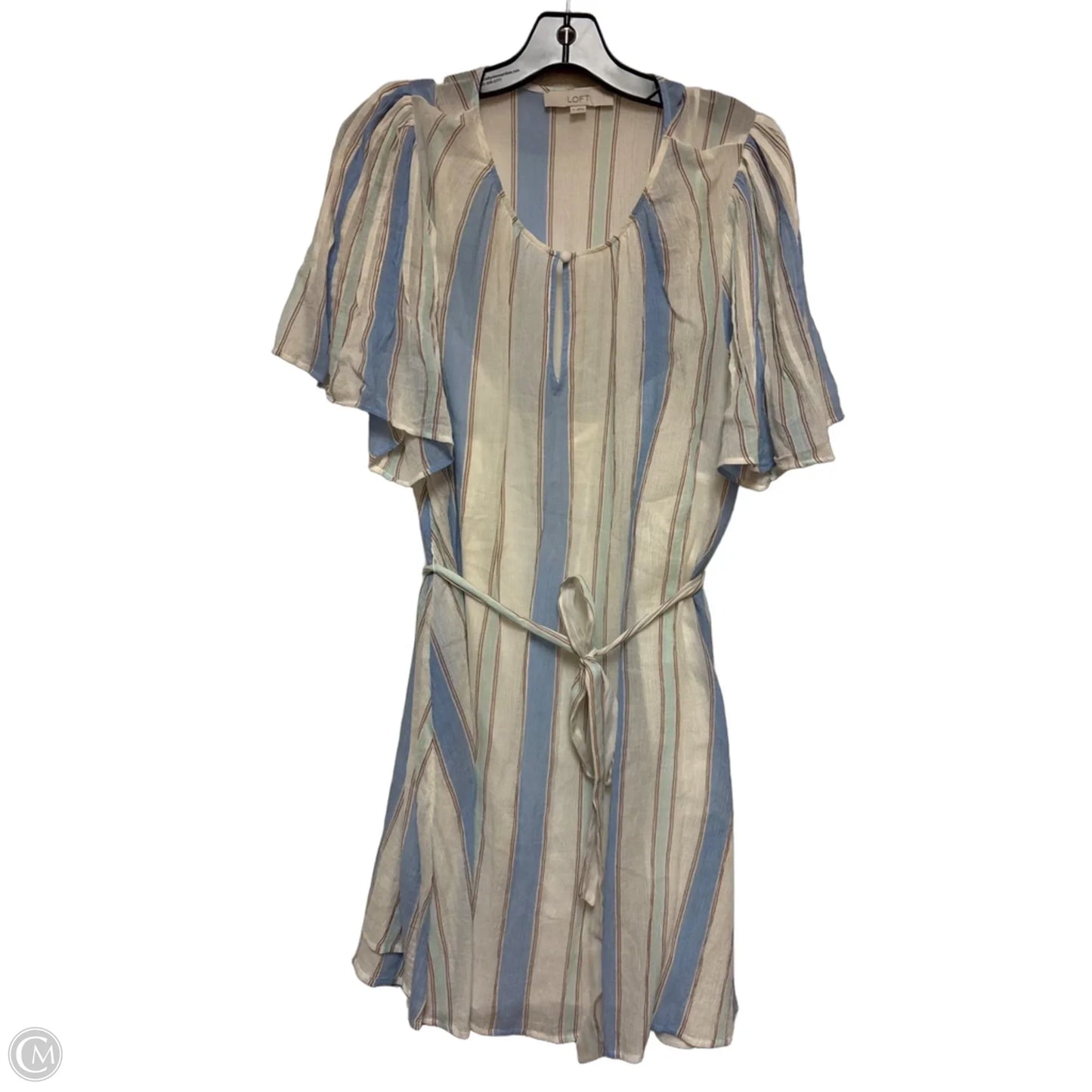 Dress Casual Short By Loft In Striped Pattern, Size: M