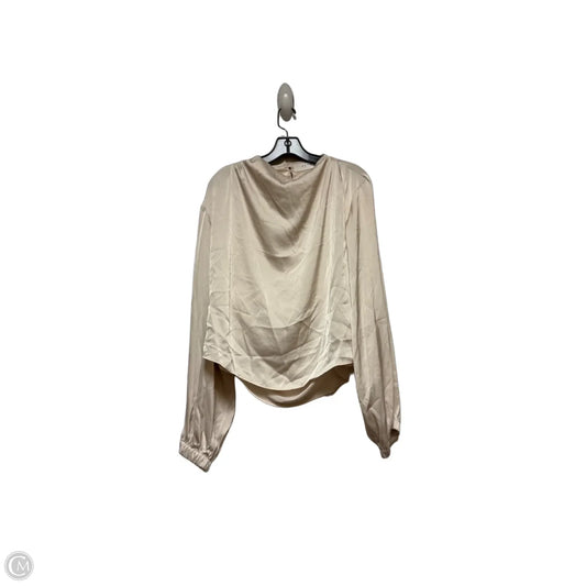 Top Long Sleeve By Astr The Label In Cream, Size: Xl