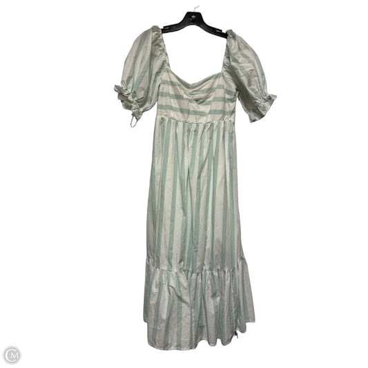 Dress Casual Midi By Abercrombie And Fitch In Striped Pattern, Size: M