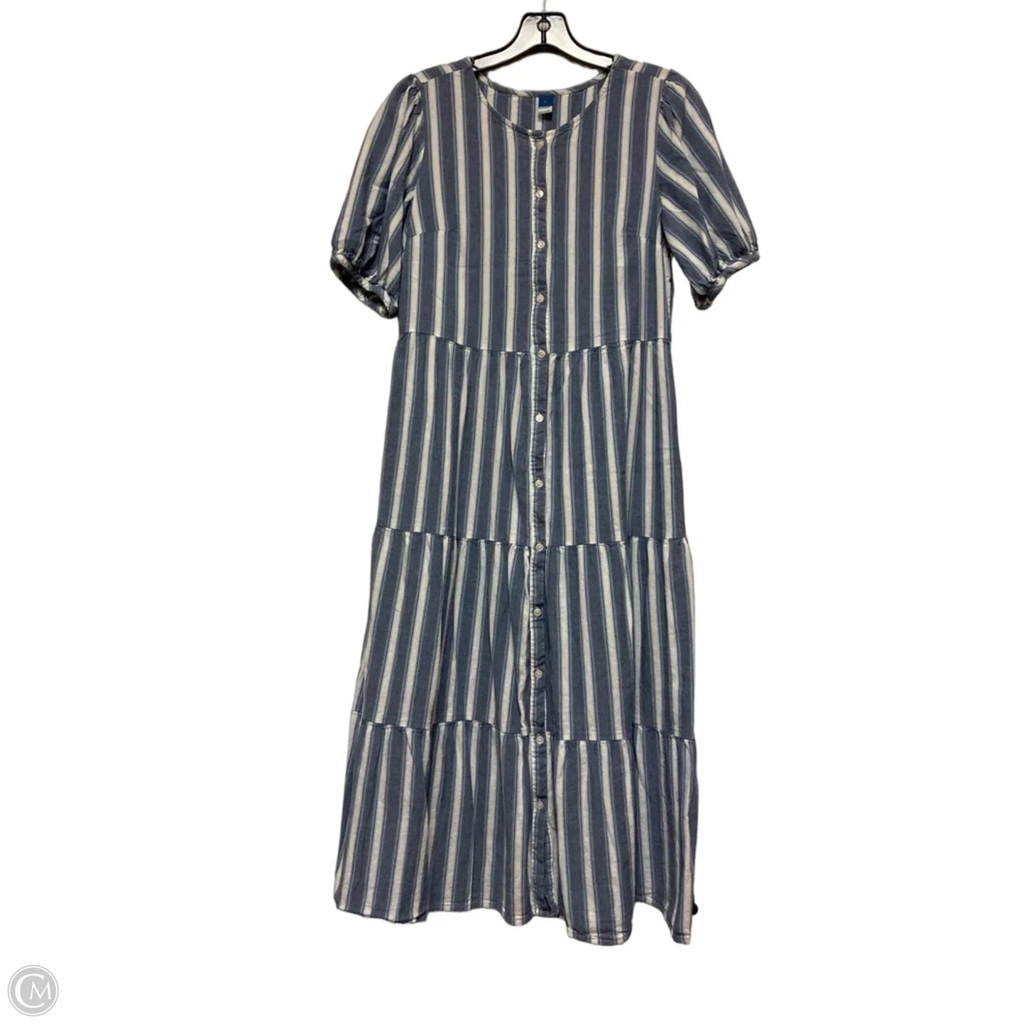 Dress Casual Midi By Old Navy In Striped Pattern, Size: S