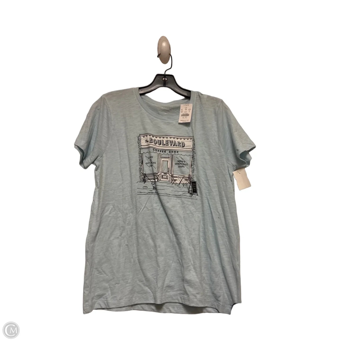 Top Short Sleeve Basic By J. Crew In Blue, Size: M