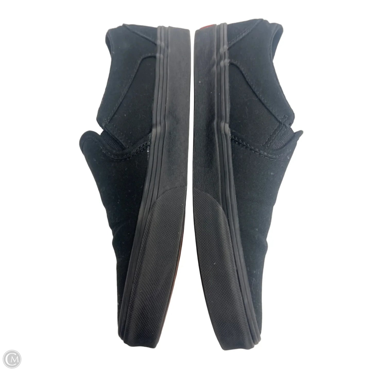 Shoes Flats By Vans In Black, Size: 8