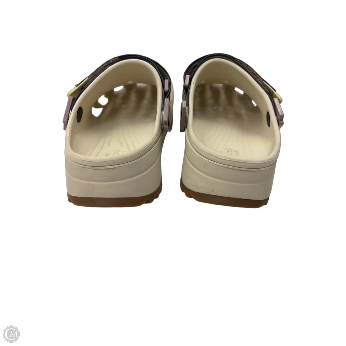 Shoes Flats By Crocs In Tan, Size: 7