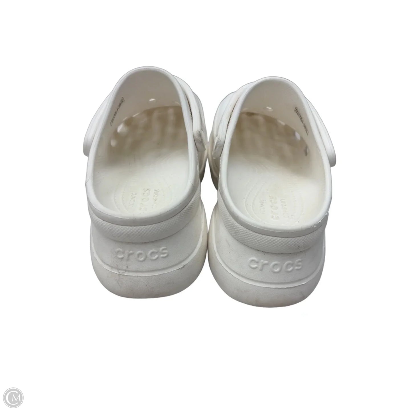 Shoes Heels Platform By Crocs In White, Size: 7