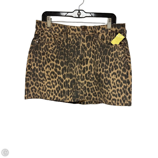 Skirt Mini & Short By Ana In Animal Print, Size: 8