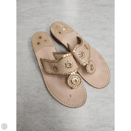 Sandals Flats By Jack Rogers In Tan, Size: 8