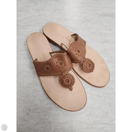 Sandals Flats By Jack Rogers In Brown, Size: 8