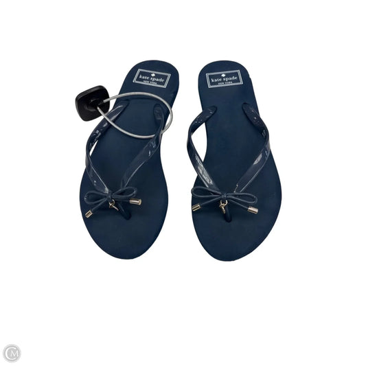 Sandals Designer By Kate Spade In Blue, Size: 7