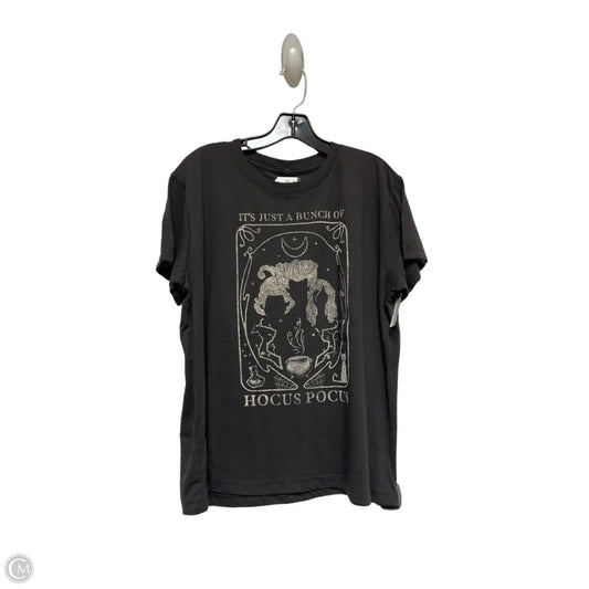 Top Short Sleeve Basic By Disney In Grey, Size: Xl