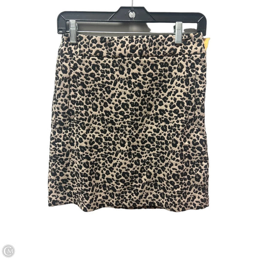 Skirt Mini & Short By Loft In Animal Print, Size: 0