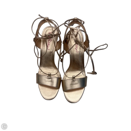 Shoes Designer By Lilly Pulitzer In Gold, Size: 8