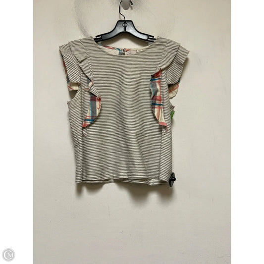 Top Sleeveless By Anthropologie In Striped Pattern, Size: S