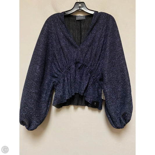 Top Short Sleeve By Clothes Mentor In Black & Blue, Size: L