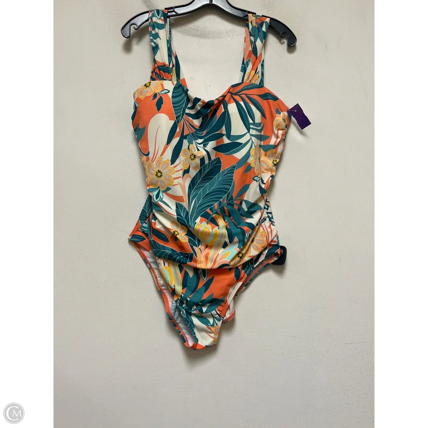 Swimsuit By Jantzen In Tropical Print, Size: Xl