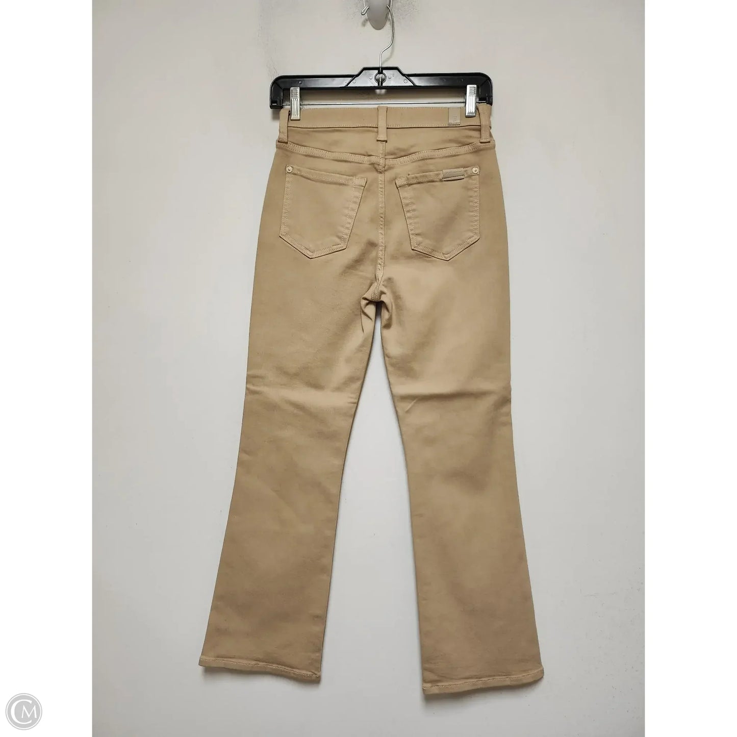 Jeans Boot Cut By 7 For All Mankind In Tan, Size: 2