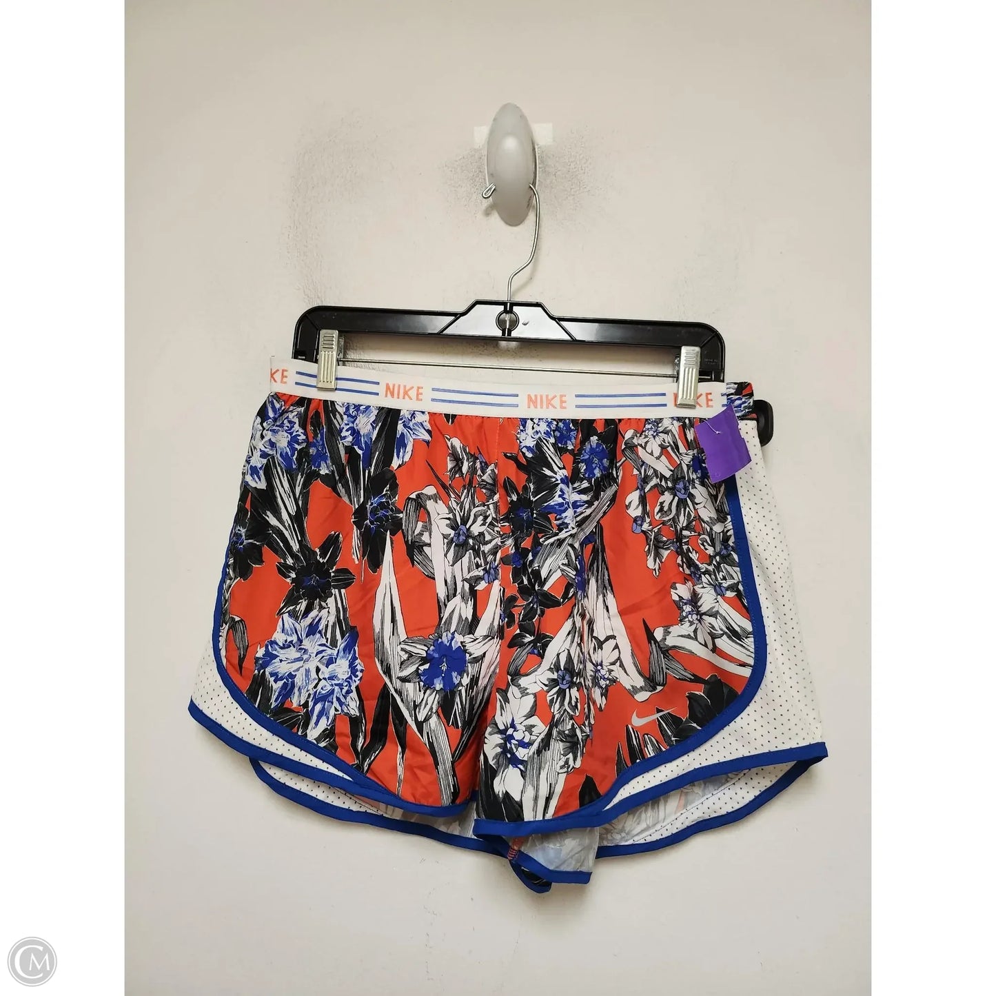 Athletic Shorts By Nike Apparel In Floral Print, Size: L