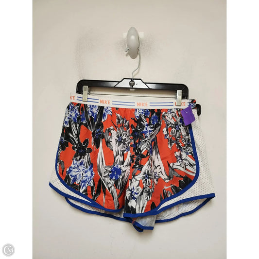 Athletic Shorts By Nike Apparel In Floral Print, Size: L